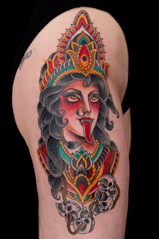 Khali by Stefan Johnsson, Morningstar Tattoo, Belmont, Bay Area, California