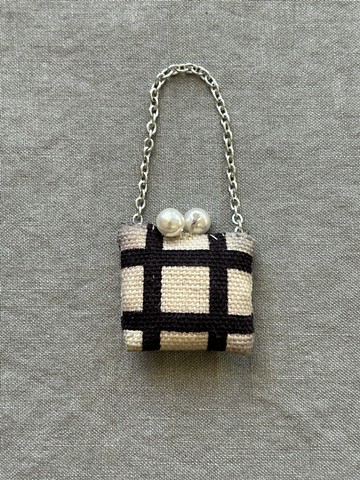 1960's Black and White Purse