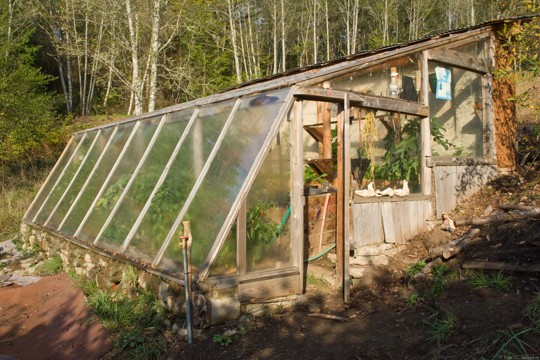Timber and Strawbale Greenhouse
