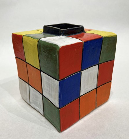 Rubik's Cube Vase