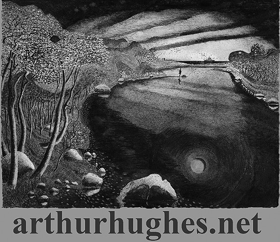 Arthur Hughes paintings and photographs