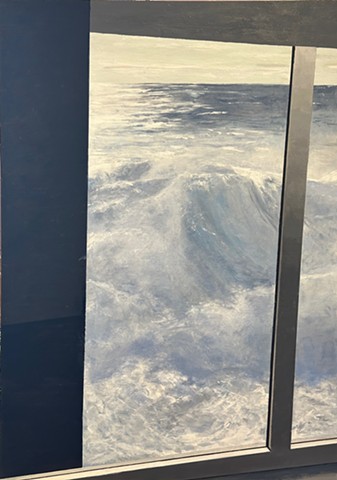Viking Antartica, Vertical Window Drake Passage, 48"x34", 