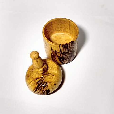 Lidded Box with Spin Top Lid