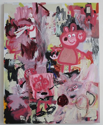 peppa pig, contemporary art, painting, women artists