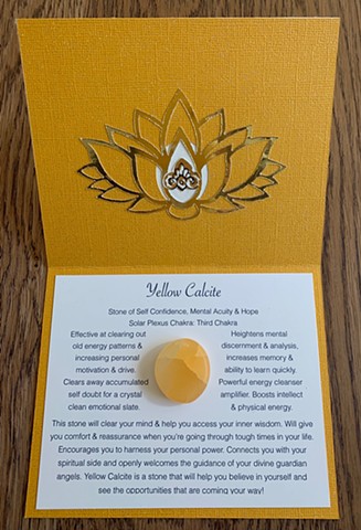 Yellow Calcite Stone of Self-Confidence & Hope