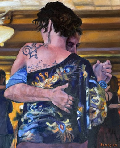 Tango Series #4, Paul Akmajian, Oil on canvas 2021