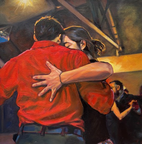 Tango Series #2, Fernanda, Paul Akmajian, oil on canvas 2020