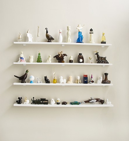 "Avon Perfume and Cologne Bottle Collection" Courtesy of curators Alice Kain and Jonny Sommer, Scented Illusions:Avon and Art Exhibition, s+s project