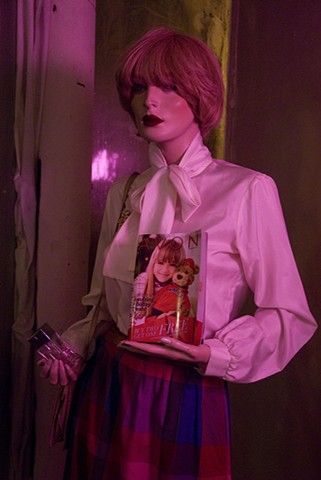 Vanity vin, avon magazine and mannequin, Scented Illusions:Avon and Art, s+s project