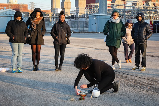 "FUTILITY II" 2nd Performance, Adrienne Deeble, Mana Contemporary, 2233 S. Throop St., Parking lot \\ 4:00 PM