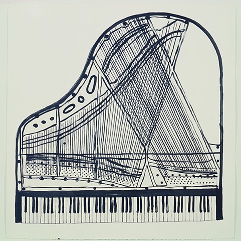 Reverse Piano Drawing