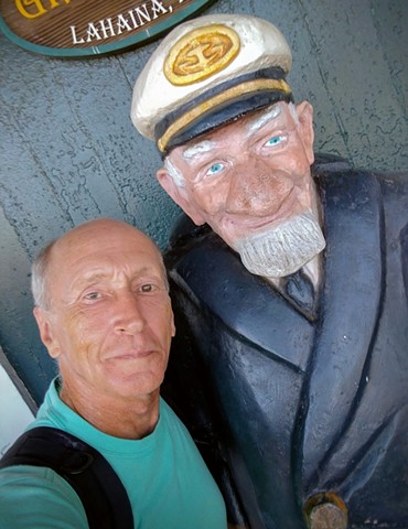 With the Captain of Pioneer Inn seaside porch 2022