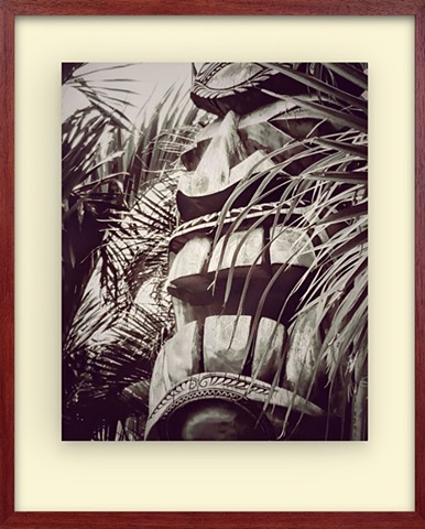 Hawaiian tiki woodcarving 