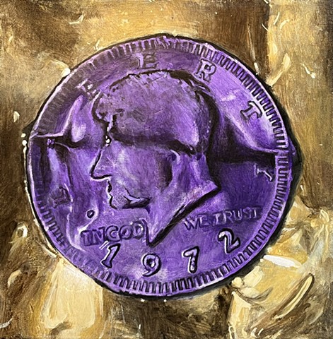 Purple Foil Silver Dollar