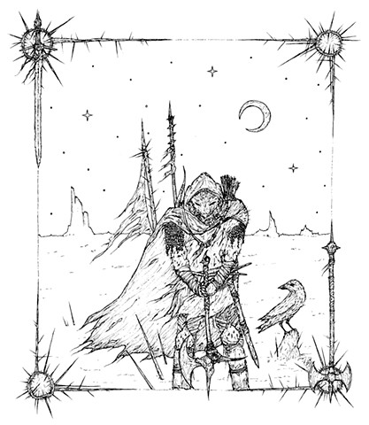Black Axe Mouse Knight (Shirt Design)