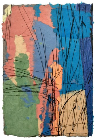 untitled #288, intaglio, chine collé on handmade paper, 16 X 11"