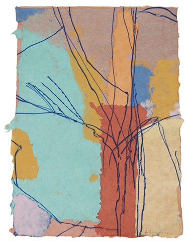 untitled #283, intaglio and chine collé on handmade paper, 16 X 11"