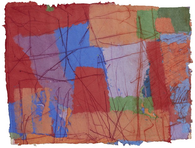 untitled #311, intaglio, chine collé on handmade paper, 22 X 30"