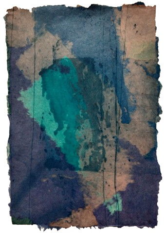 untitled #290, intaglio and chine collé on handmade paper, 16 X 11"