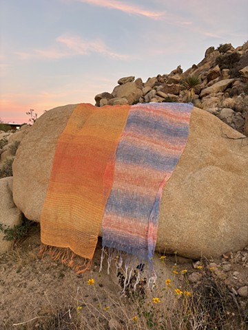 Gauze Weaves on Rock