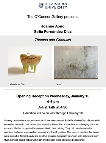 Threads and Granules - Joanne Aono and Sofía Fernández-Díaz