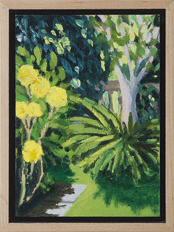 Yellow Roses and Tree (framed)