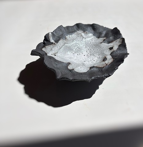 Fave lil blk clay w white glaze 