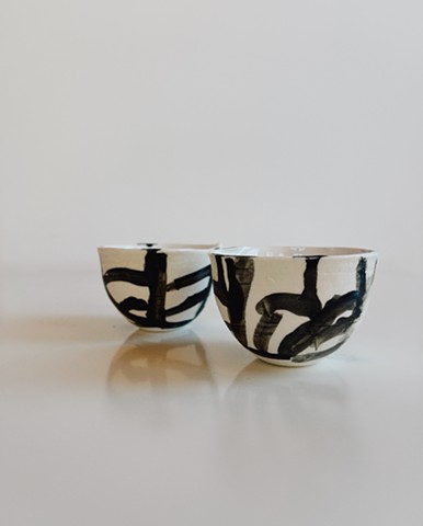 Set of 2 stripey sippers 