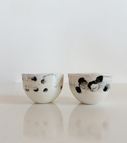 Set of 2 polka dot sippers large 