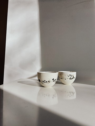 Set of 2 polka dot sippers large 