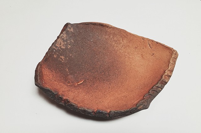 Sold / Wood fired slab platter 