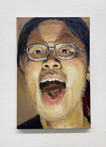 Self-portrait with Tongue