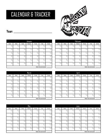 Tracking Calendar page 3