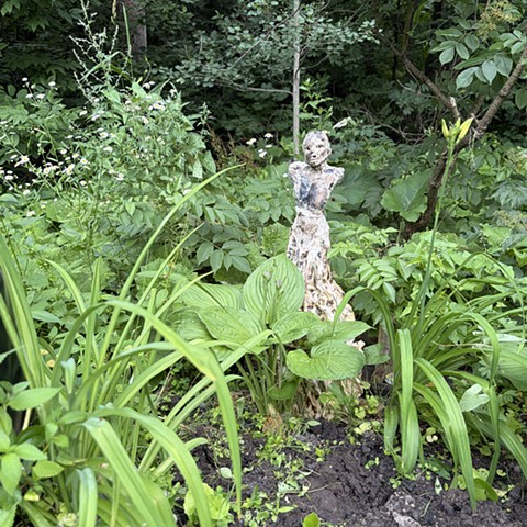 Figure in the garden