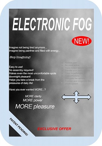 informational card for ELECTRONIC FOG by Allison Halter and Holly Streekstra