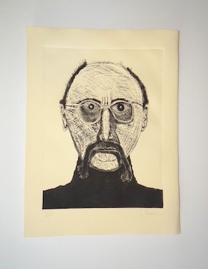Rafael Ferrer, "self-portrait I" on Arches Buff paper