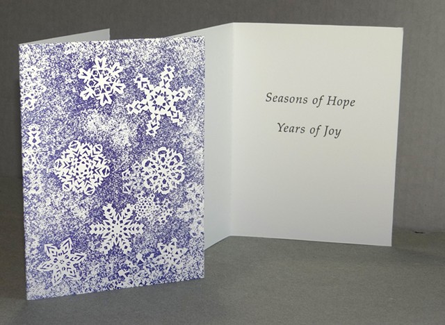 Snowfall with inside text