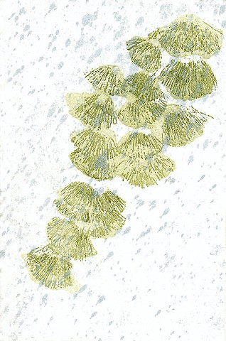 Gingko Leaves in Rain