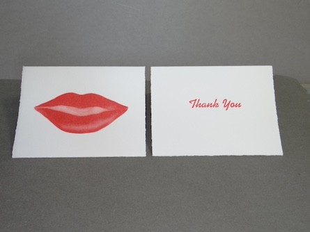 BIG RED LIPSTICK SMILE - Thank you