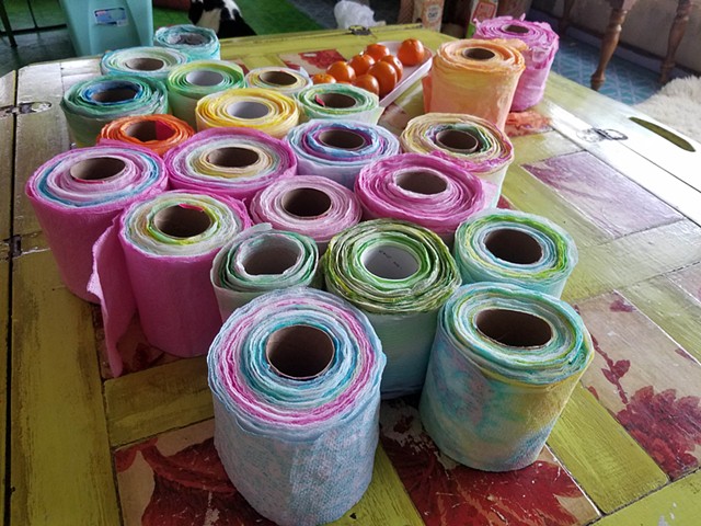 Hand Dyed Toilet Tissue
