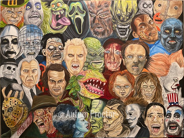 Horror Movie Art Poster Print