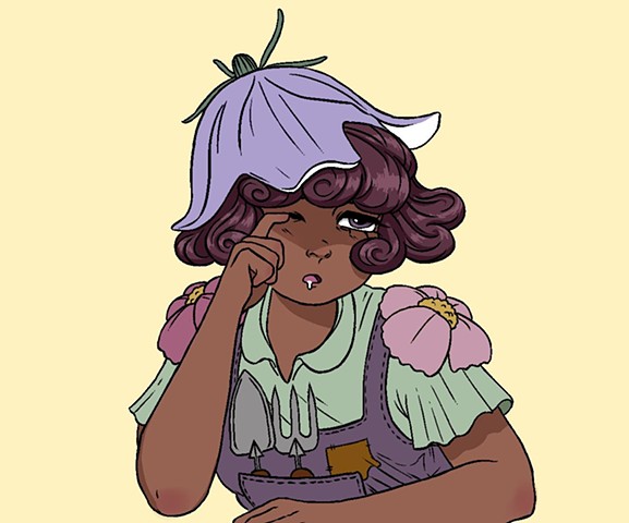 Cammie the Flower Shop Attendant Full Colour