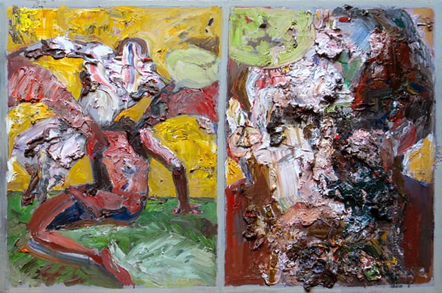 Figurative Impasto Oil Painting