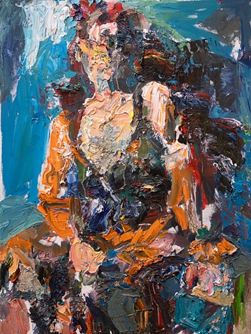 Figurative Impasto Oil Painting