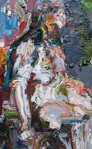 Expressive Figurative Impasto Oil Painting