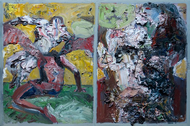 Figurative Impasto Oil Painting