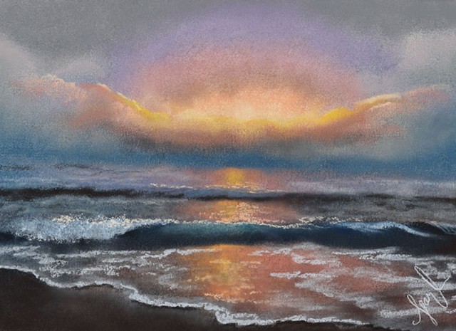 Seaside Sunset by Scherell Art