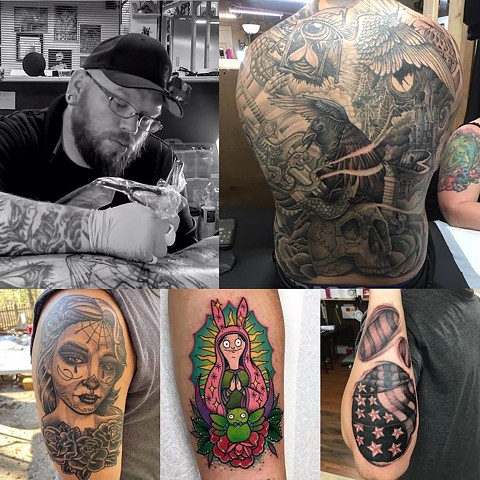 Tattoo Artist David Zobel Thieves Honor Tattoo Parlor 