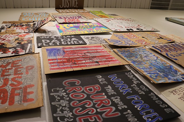 Protest Poster Installation (Detail)