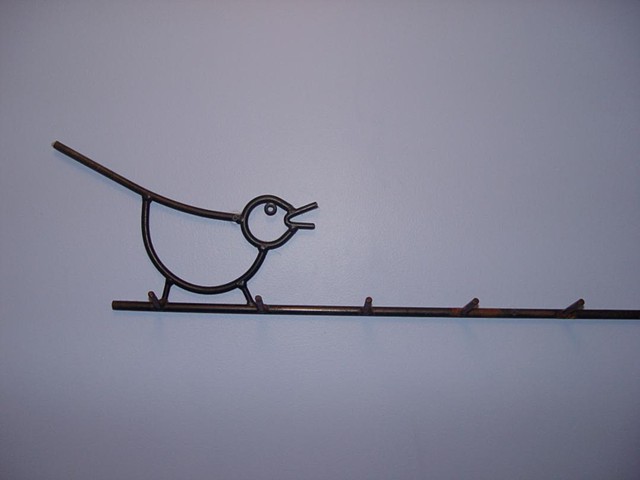 Bird on a Wire Coat/Hat Rack